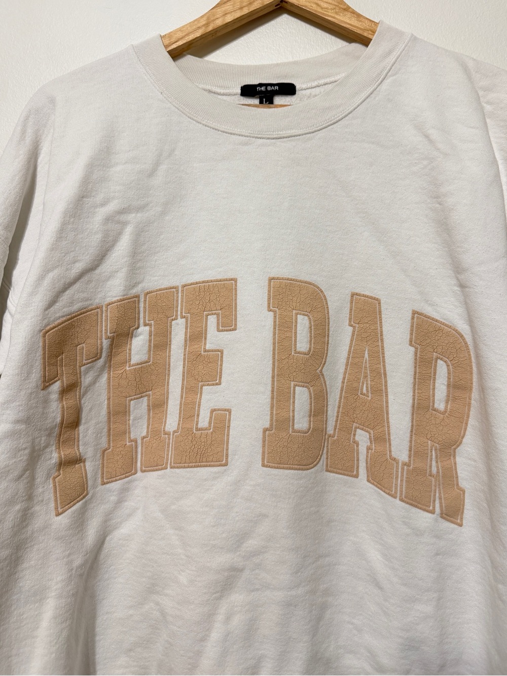 The Bar Varsity Crewneck Sweatshirt Size Large - Picture 4 of 7